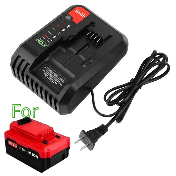 20V Fast Charger for Porter-Cable & Black and Decker 20V Battery