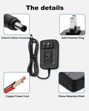 6V 2A AC Adapter Power Supply Charger Cord 5.5mm x 2.1-2.5mm Center - negative