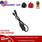 12V Heated Jacket Battery Step up Power Cable for Milwaukee M12 Jacket