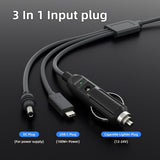 Starlink Mini 3 in 1 DC Power Cable 16.4FT, 100W+ USB C Cigarette Lighter Plug