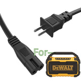 2-Prong AC Power Cord for DeWalt DCR010 DCR028 Jobsite Speaker Radio