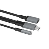 USB-C to 3.5Mm Headphone & Charger Dongle with PD For Galaxy S25 S24 S23 Ultra