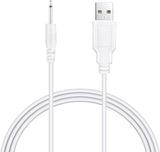 3ft White USB Cord For Rechargeable Adult Toys Vibrators Universal Charger