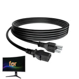UL 6ft 3-Prong AC Power Cord for Thermaltake TGM-V32CQ 32 QHD GM-GCE-32CEQB-US