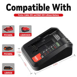 20V Fast Charger for Black &Decker 20V Lithium Battery Compatible with PCC692