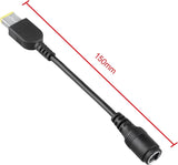 7.9/5.5mm Round Jack to Square End Adapter for Lenovo Thinkpad Laptop Power Cord