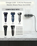 4.8~5.4V Charger Compatible with Panasonic shaver ES-ED90 ES-ED90-P Power Supply