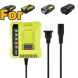 Replacement Charger For Ryobi 40V Lithium Battery OP4030 OP40301 OP4015 OP40200