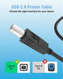 Printer Cable to Computer for Brother HL-2270DW, HL-L6200DW,HL-L2390DW,HL-L2300D