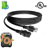 UL 6FT Power Cord for Monster Rockin Roller 2, 3, 4, 360 Bluetooth Speakers