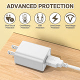 2 Pack Power Adapters for Ring Stick Up Cam Battery Plug-In 2nd 3rd Gen 13.1ft