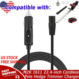 20V AC/DC Adapter For MZK 1611 22.4-inch Cordless Pole Hedge Trimmer 2Ah