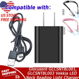 USB Charger for Glocusent GLCSNTBL001,GLCSNTBL003 Vekkia LED Neck Reading Light
