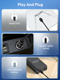 DC Power Cable 16.4FT for Starlink Mini 100W+ USB C 12-24V Cigarette Lighter
