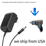 AC Adapter Power Cord for ChanNelLock #1262476 Rapid Fire Cordless Screwdriver
