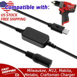 12V Heated Jacket StepUp Adapter for Milwaukee, M12, Makita, Metabo, Craftsman