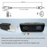 Adjustable Bed Base Power Supply Cord For LUCID L150, LUCID L300, LUCID L600