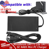 AC Adapter For Minisforum UM773 Lite UM773 SE NAB5 Mini PC Charger Power Cord US