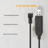 3.7V SM-2P USB Charger For Bubble Machine Gun Rocket Bazooka Splatrball,Mini RC