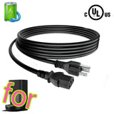 UL 6ft Power Cord for DREAME X50 Ultra Robot Vacuum Mop Auto-Empty Mop