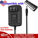 AC Adapter For Casio Piano Keyboard Power WK-6500 WK-6600 WK-7500 WK-7600 Power