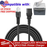UL 6ft Power Cord For Canon imageCLASS MF426dw MF429dw MF4350d MF4370dn Printer