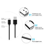 Charger Cord For Sony LinkBuds, WI-C100, WF-L900, INZONE Buds, WF-C500 (2Pack)