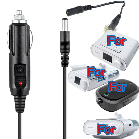 12V Car DC Adapter For Philips Respironics DreamStation 2 Advanced Auto CPAP
