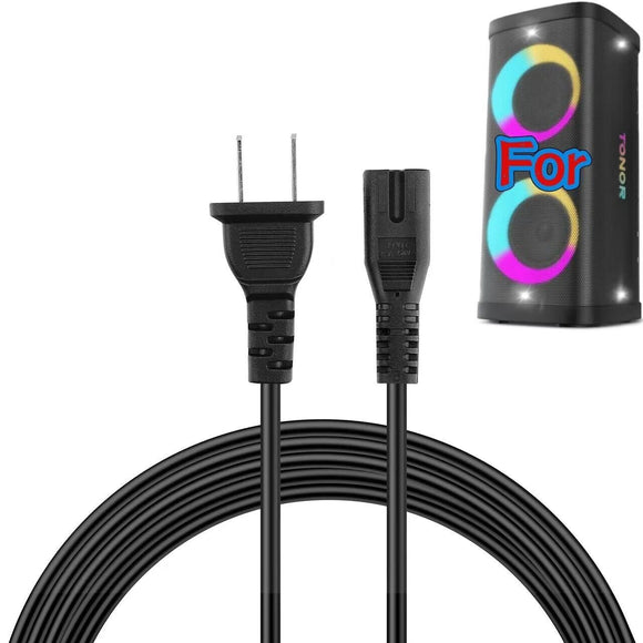AC Power Cord For Tonor K60 / K61 Powerful Party Portable Speaker Karaoke Machin