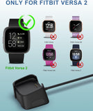 USB Charger for Fitbit Versa 2 Charger Dock Anti-slip Smartwatch Charging Cable