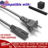 AC Power Cord Cable For Vizio V21x-J8 V21t-J8 V20-J8 V20xt-K6 V214x-K6 Soundbar
