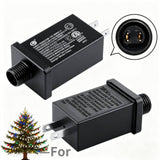 2Pcs 12V Adapter for Outdoor Christmas Inflatable Decorations LED String Lights