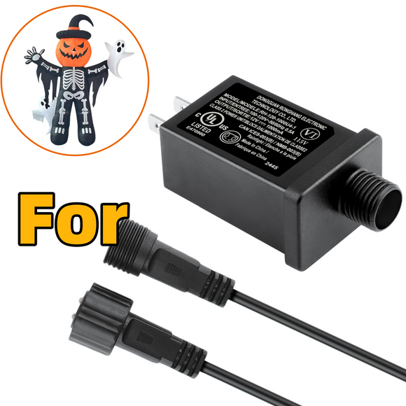 12V LED Controller with 6FT Extension Cord for Halloween Inflatable Decorations