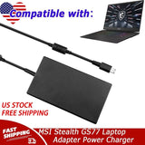 240W AC Charger for MSI Stealth GS77 CreatorPro (12th, 13th Gen) Laptop
