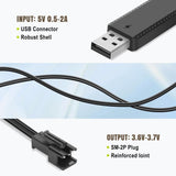 3.7V SM-2P USB Charger For Bubble Machine Gun Rocket Bazooka Splatrball,Mini RC