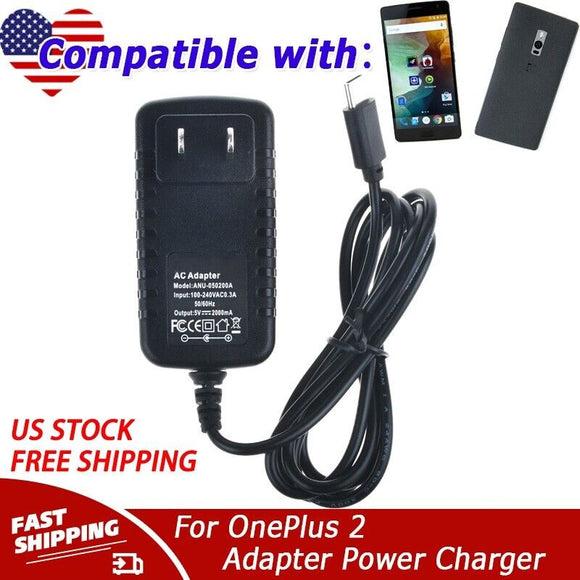 USB-C DC 5V-2A Home Wall Charger USB Type-C Cable For OnePlus 2 Two Power Supply
