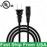 UL 6FT Power Cord for YOWHICK DP03 DP01 GDP01 W33 DQ1 GDP1W GDP1G Video Projecto