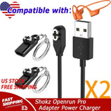 2PCS Charging Cable for Shokz Openrun Mini & Aftershokz Headphones Aeropex AS800