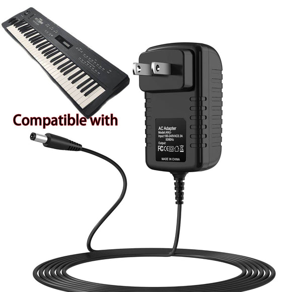 12V AC Adapter for Yamaha SY35 Synth
