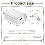2 Pack Power Adapters for Ring Stick Up Cam Battery Plug-In 2nd 3rd Gen 13.1ft