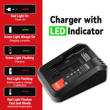 20V Fast Charger for Black &Decker 20V Lithium Battery Compatible with PCC692