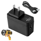 USB to USB Charger for Stanley Fatmax Spotlight SL10LEDSL SL10LEDS TL450 TL600