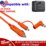 12V/24V Car Cigarette Lighter Charger For BLUETTI AC180/EB3A/EB70/EB70S