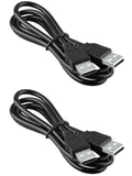 2 Pack 3.2FT Laptop Cooling Pad USB Cord,Short USB A to A Cable Cord