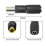 8mm DC 7909 Male to DC 5.5mm x 2.1mm Female Adapter