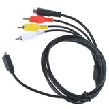 AV A/V TV Video Cable Cord Lead for Sony DCR-DVD203 e DCR-DVD205 e DCR-DVD250/e