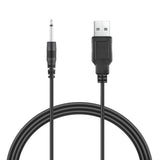3ft Black USB DC Power Adapter Charger Cable Lead for VibeMax Wand Vibrator