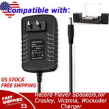 5V 3A Adapter for Record Player Speakers,for Crosley, Victrola, Wockoder