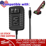 Charger for Shark UltraCyclone Pet Pro Plus CH950 CH951 CH955 CH963AMZ CH964AMZ