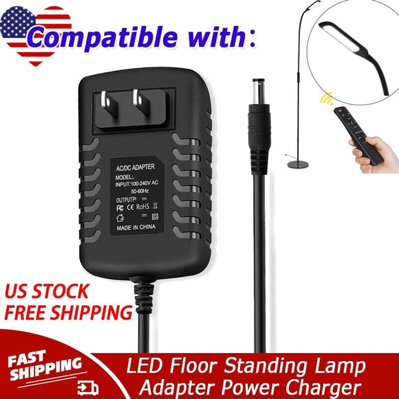 10V AC-DC Adapter Charger for LED Floor Standing Lamp FAMIROSA Power Supply Cord